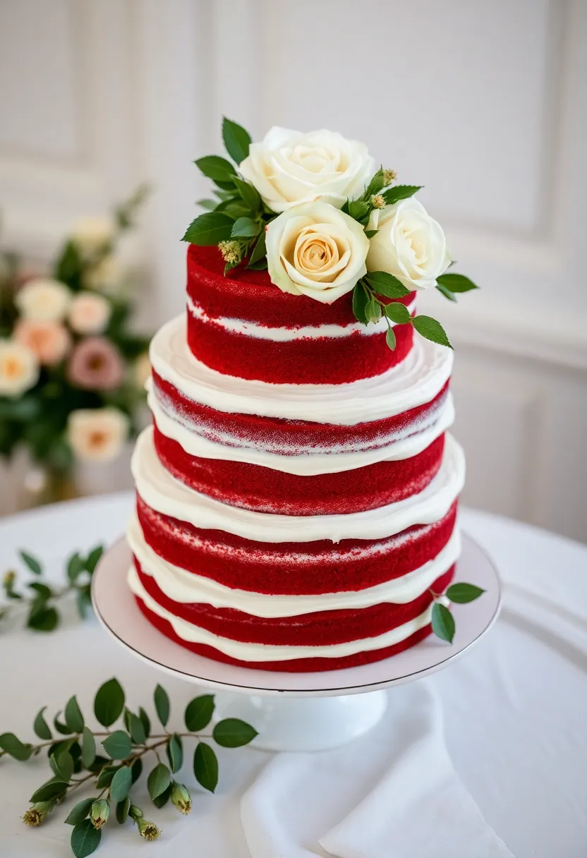 21 Simple Wedding Cakes That Will Leave You Speechless (You Won't Believe #10!) - 17. Red Velvet Cake