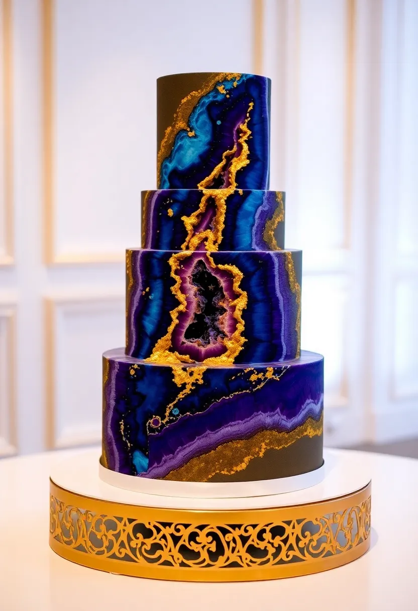 21 Simple Wedding Cakes That Will Leave You Speechless (You Won't Believe #10!) - 3. Geode Cake