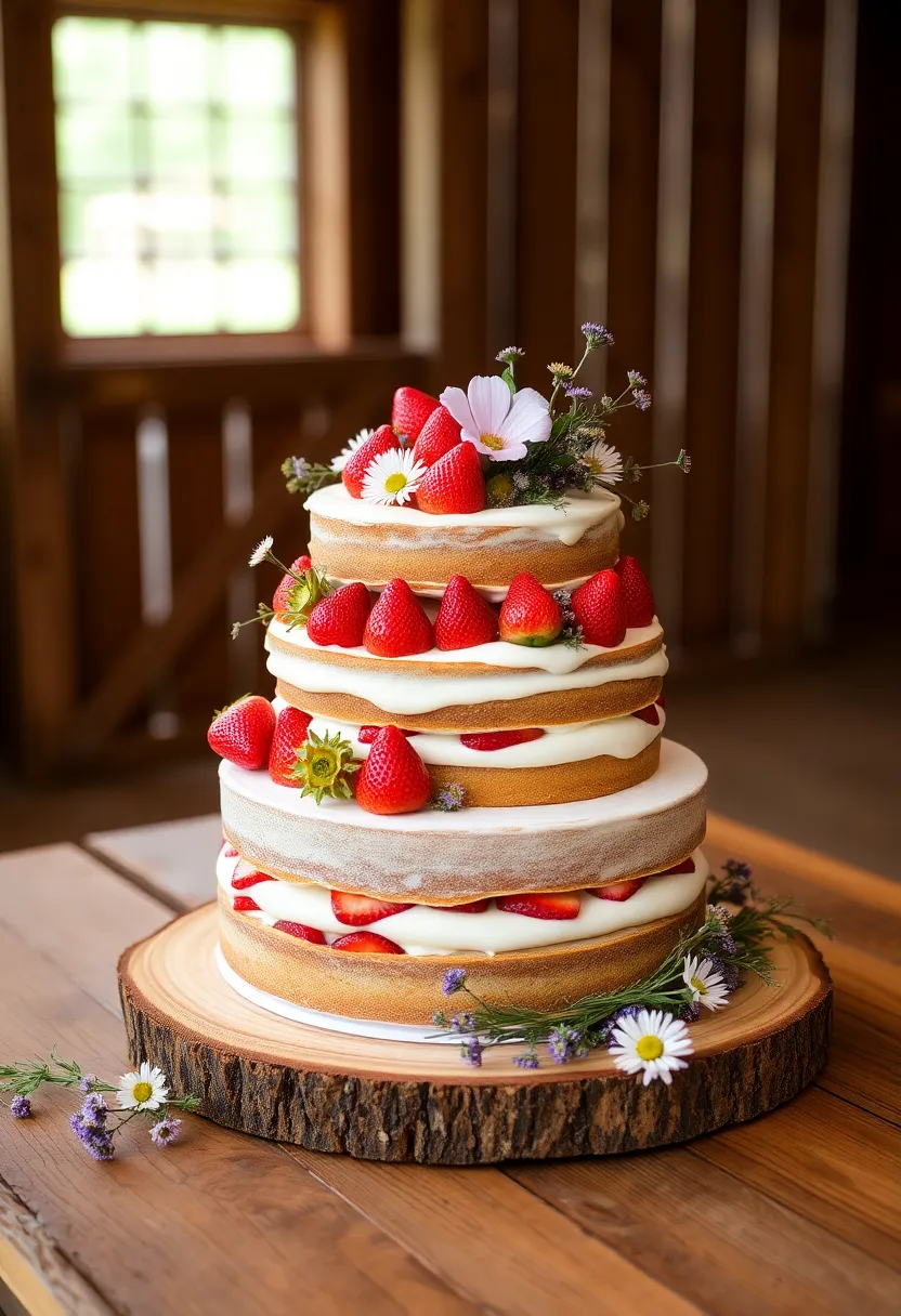 21 Simple Wedding Cakes That Will Leave You Speechless (You Won't Believe #10!) - 2. Rustic Naked Cake