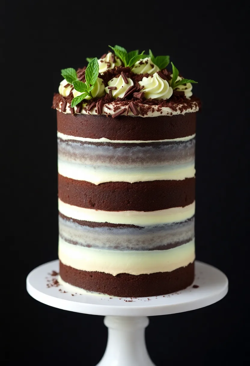 21 Simple Wedding Cakes That Will Leave You Speechless (You Won't Believe #10!) - 14. Chocolate Mint Cake