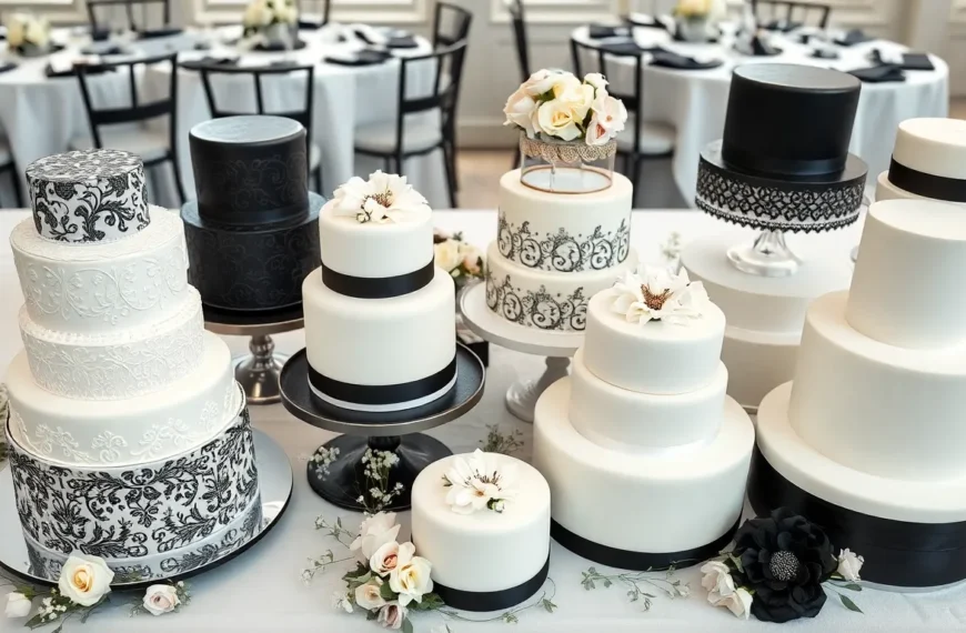 15 Jaw-Dropping Black and White Wedding Cake Designs That Are Too Beautiful to Eat!