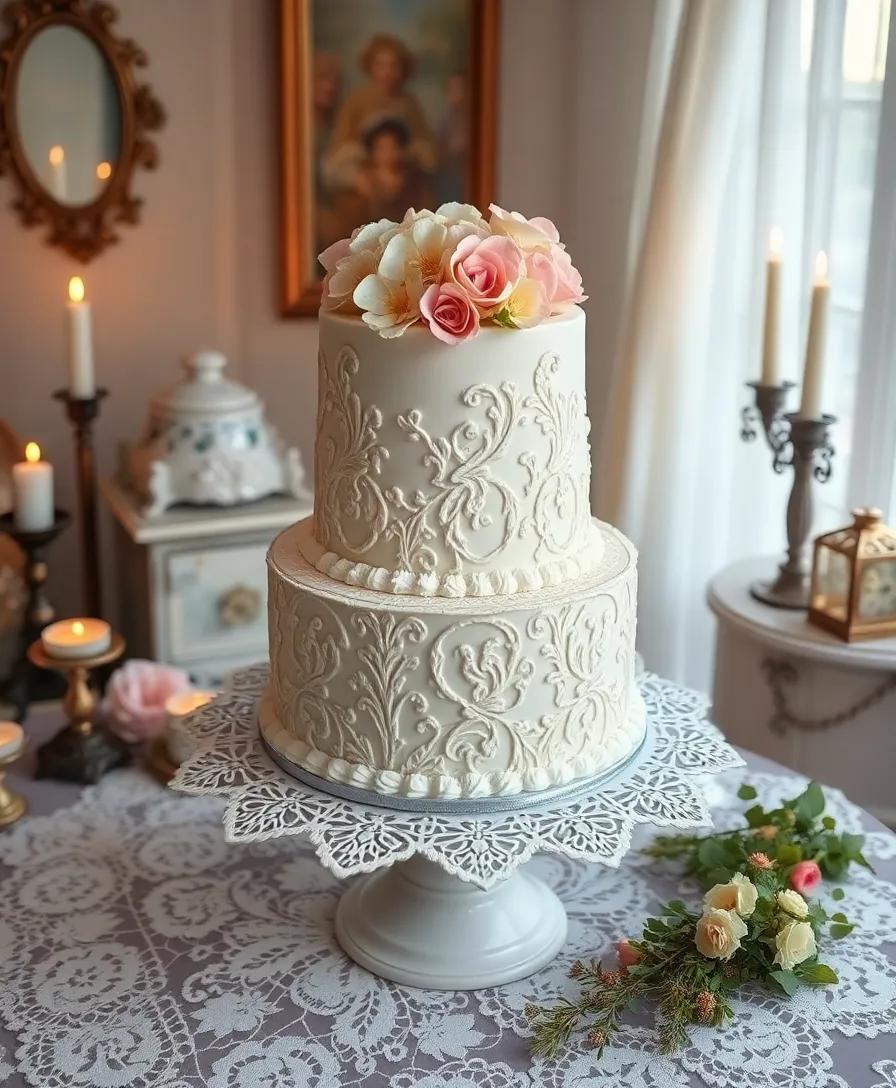 21 Classy Wedding Cakes That Will Leave You Speechless (You Won't Believe #15!) - 8. Vintage Elegance