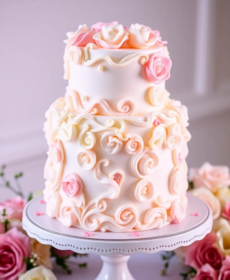 21 Classy Wedding Cakes That Will Leave You Speechless (You Won't Believe #15!) - 16. Classic Buttercream Ruffles