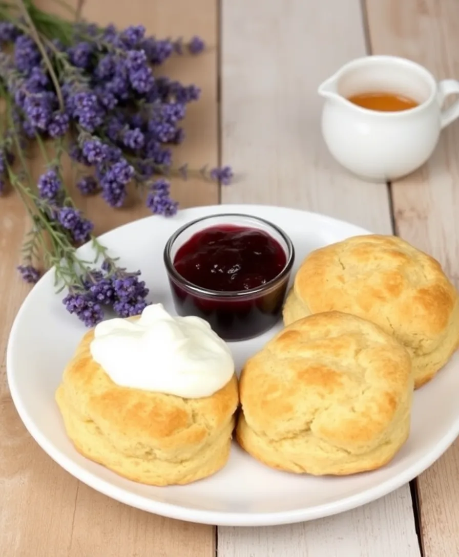 20 Creative Lavender Wedding Cake Designs You’ll Want to Copy! - 16. Lavender Scones