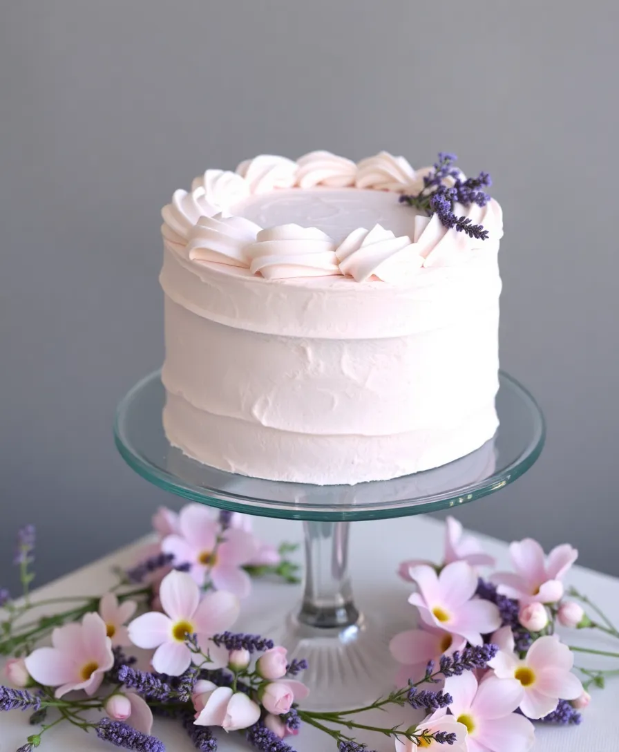 20 Creative Lavender Wedding Cake Designs You’ll Want to Copy! - 9. Lavender Chiffon Cake