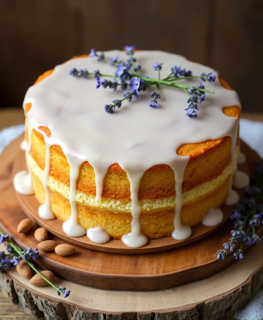 20 Creative Lavender Wedding Cake Designs You’ll Want to Copy! - 13. Lavender Almond Cake