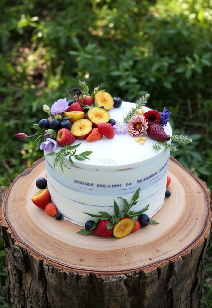 21 Elegant Wedding Cake Designs That Will Leave You Breathless (Wait Until You See #12!) - 16. Eco-Friendly Cakes: Nature-Inspired Designs