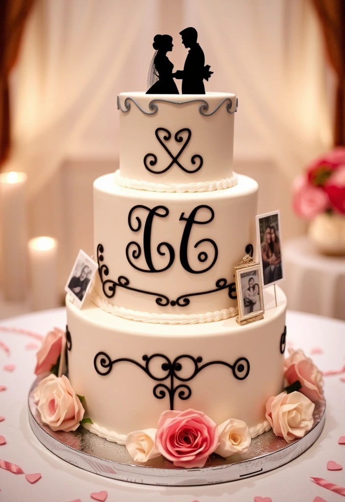21 Elegant Wedding Cake Designs That Will Leave You Breathless (Wait Until You See #12!) - 21. Personal Touch: Customized Cakes
