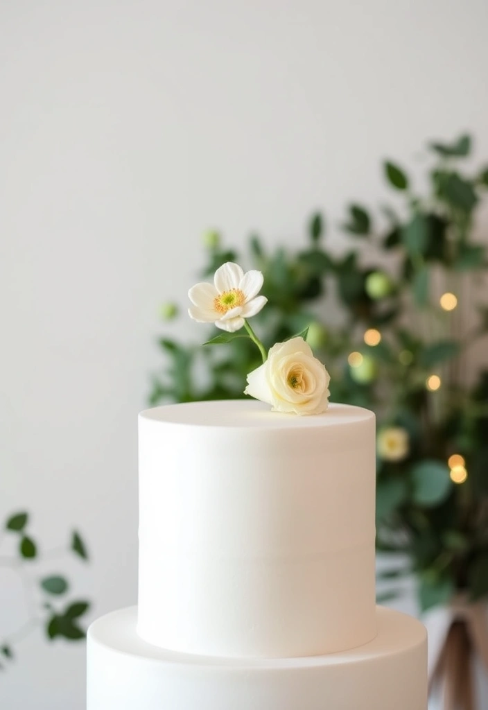 21 Just Married Cake Designs That'll Make You Say 'I Do!' (You Won't Believe #11!) - 12. Minimalist Cake