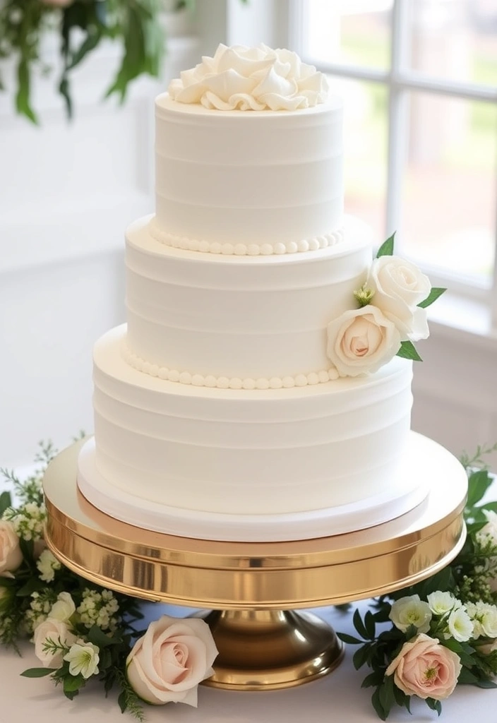 21 Just Married Cake Designs That'll Make You Say 'I Do!' (You Won't Believe #11!) - 1. The Classic White Tiered Cake