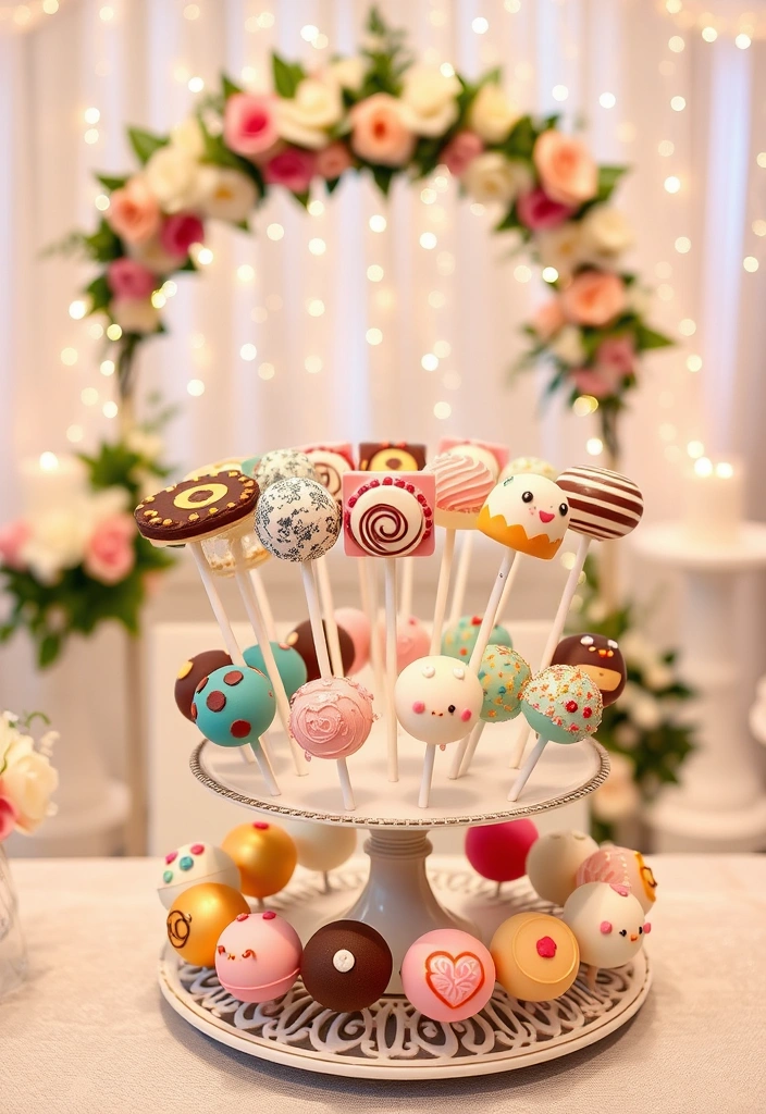 21 Just Married Cake Designs That'll Make You Say 'I Do!' (You Won't Believe #11!) - 16. Cake Pops