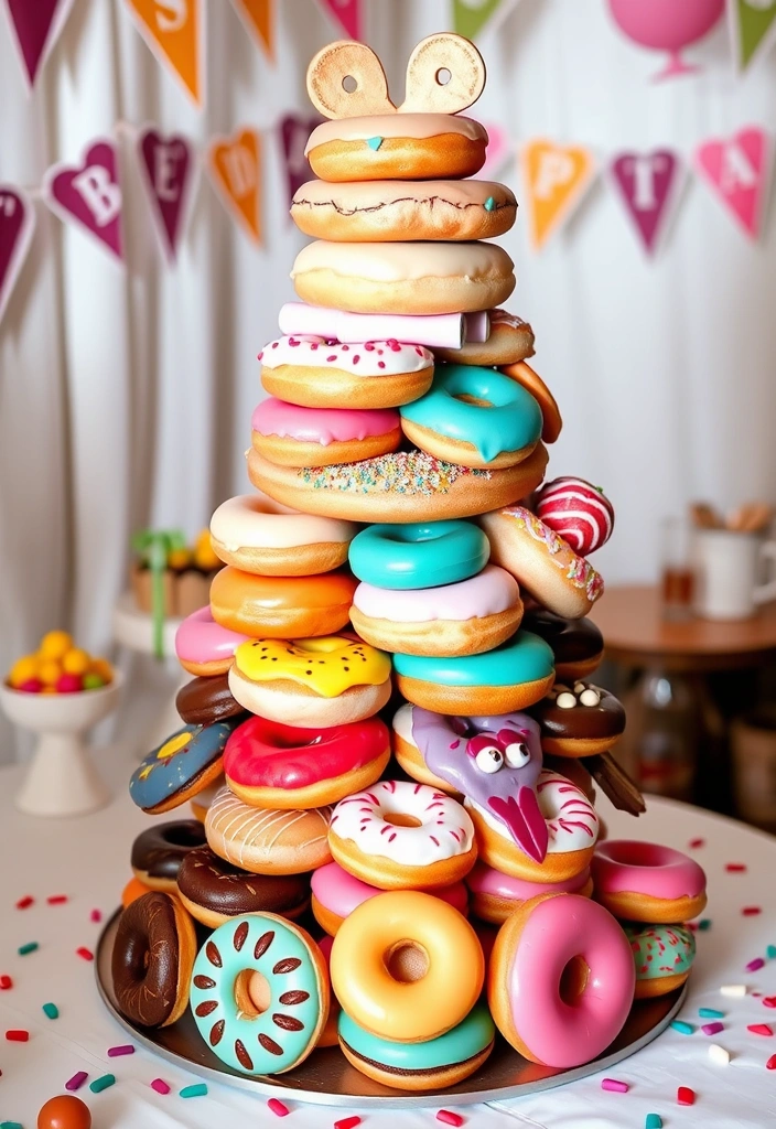 21 Just Married Cake Designs That'll Make You Say 'I Do!' (You Won't Believe #11!) - 18. Donut Cake