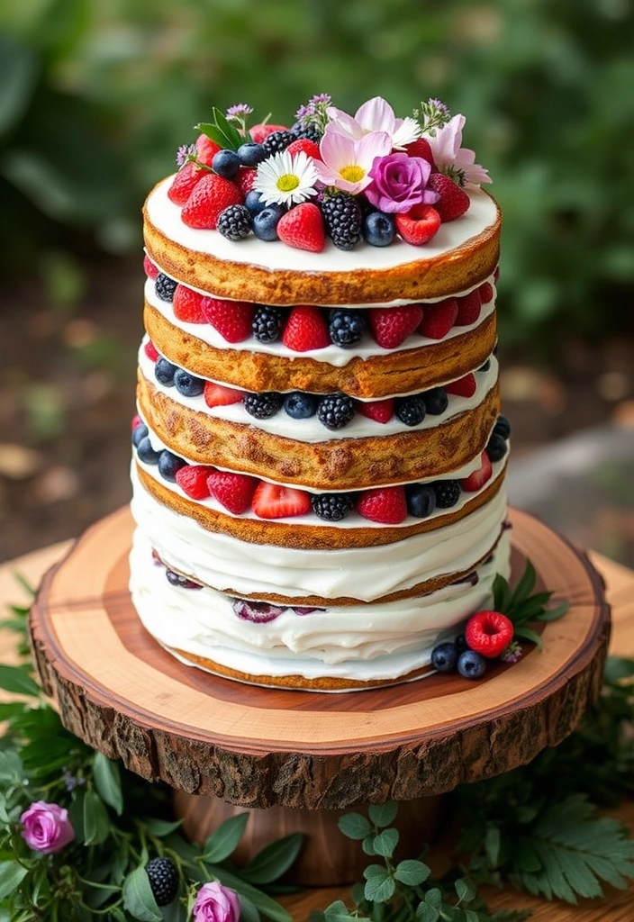 21 Just Married Cake Designs That'll Make You Say 'I Do!' (You Won't Believe #11!) - 2. Rustic Naked Cake