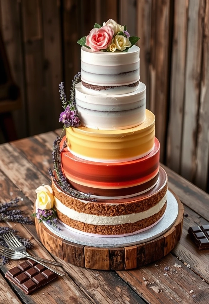 21 Just Married Cake Designs That'll Make You Say 'I Do!' (You Won't Believe #11!) - 13. Unique Flavor Combinations