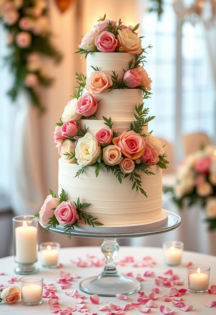 21 Just Married Cake Designs That'll Make You Say 'I Do!' (You Won't Believe #11!) - 5. Floral Fantasy Cake