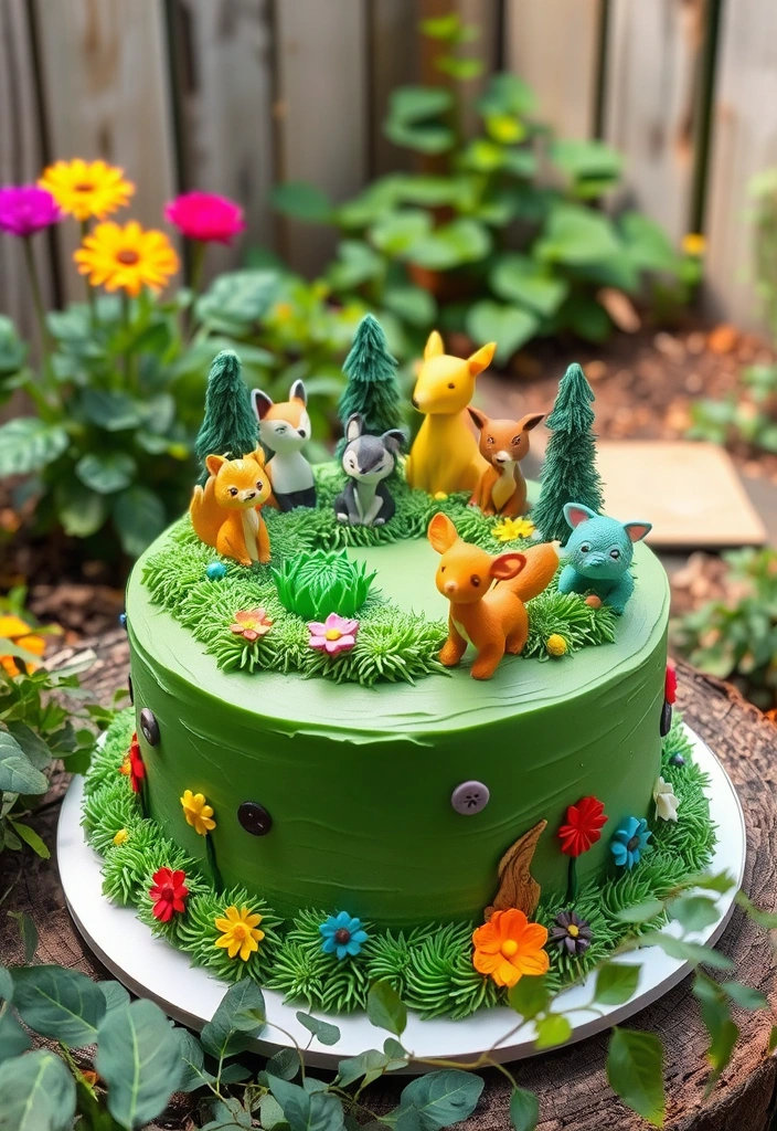 21 Stunning Green Wedding Cake Ideas That Will WOW Your Guests! - 8. Tropical Green Cake